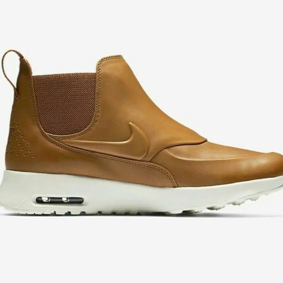 Nike Women's Air Max Thea Mid Womens Ale Brown Leather 859550-200 NEW - Picture 8 of 10